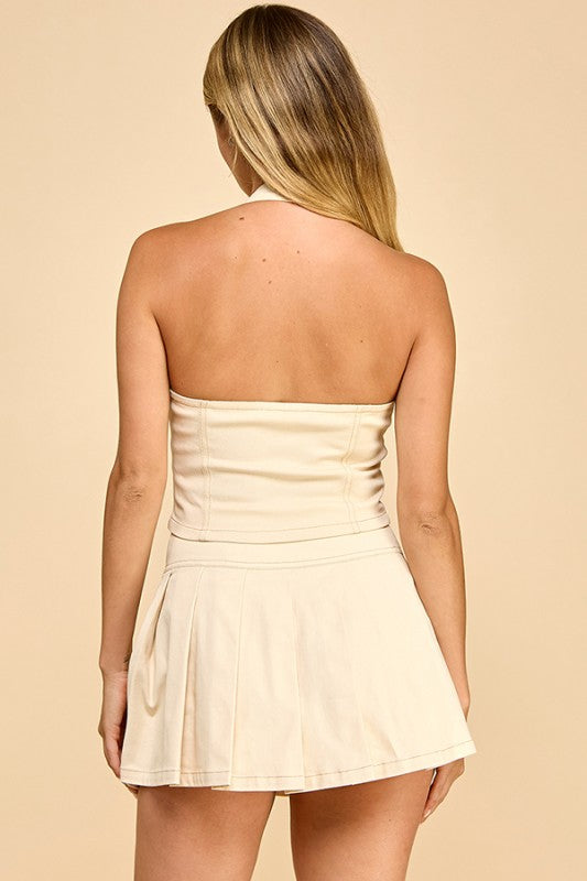 Soft Ivory Halter Set