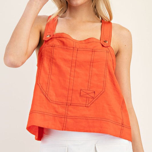 Tomato Overall Top
