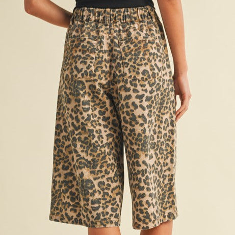 Leopard Denim Bottoms