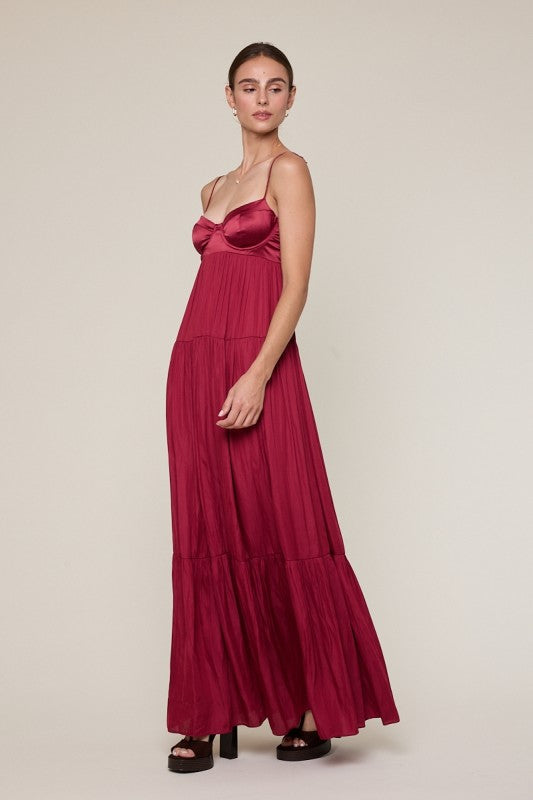 Satin Maxi Dress