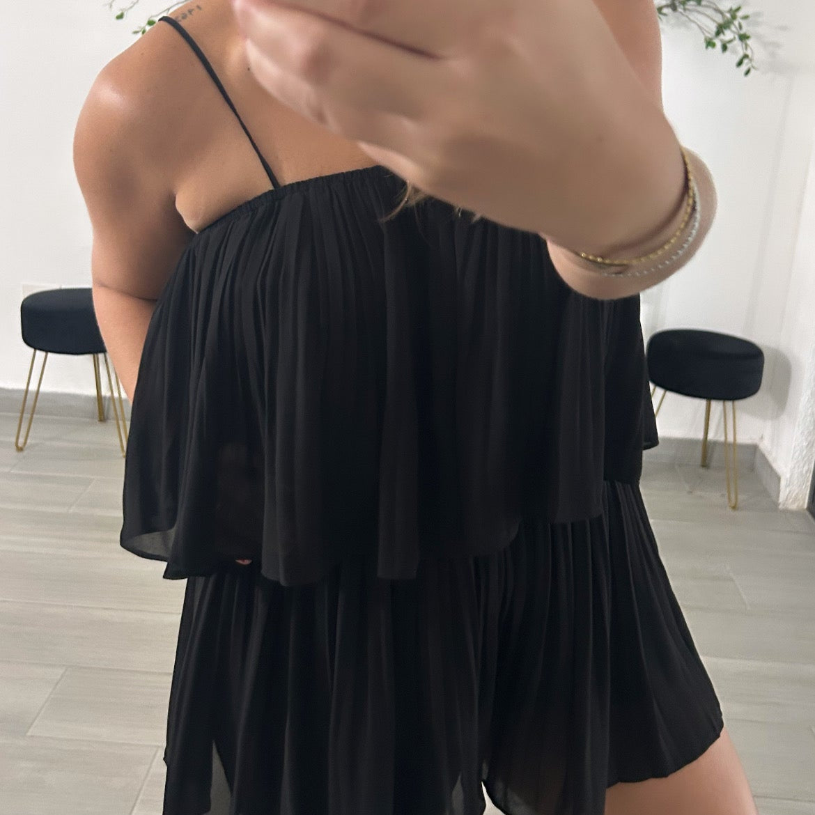 Afterdark Pleated Romper