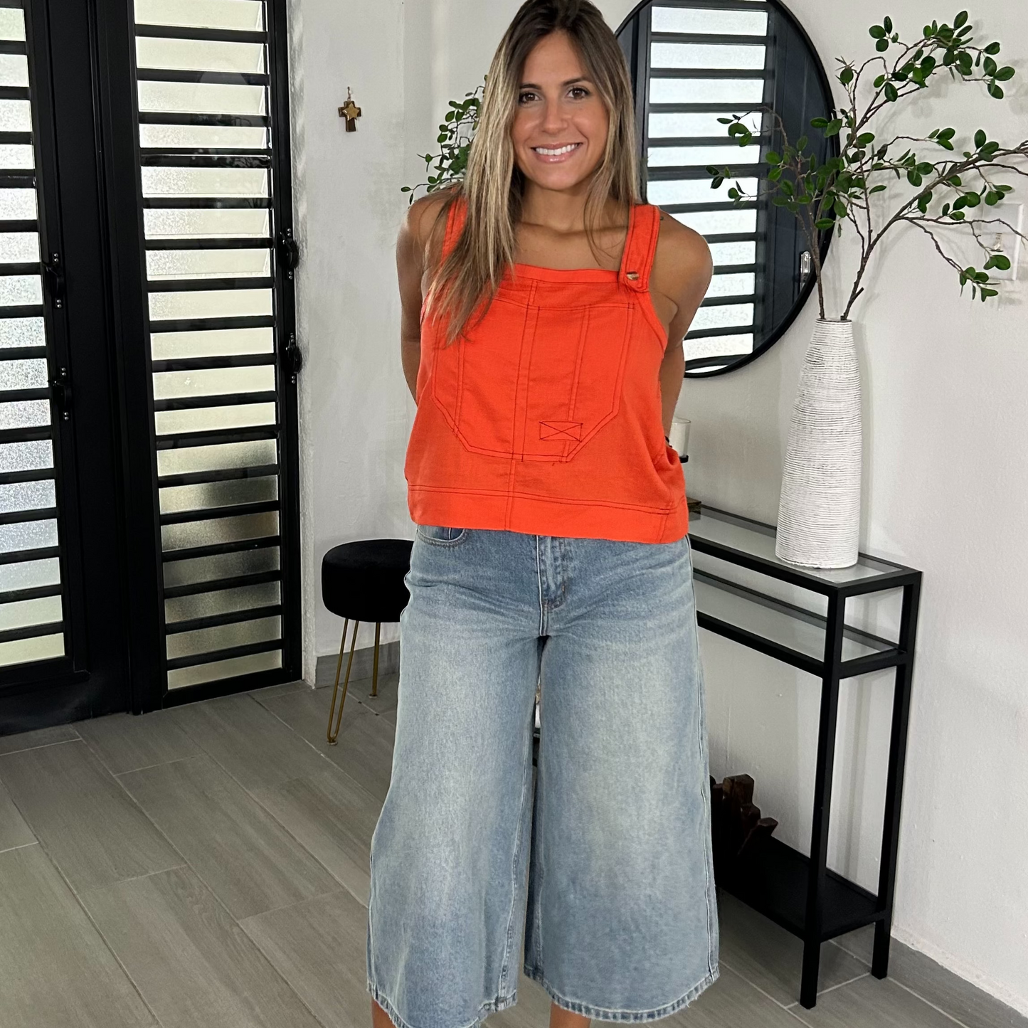 Tomato Overall Top