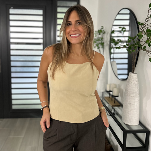 Tailored Tan Cami
