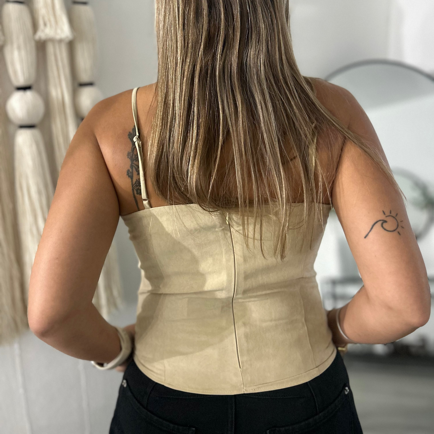 Tailored Tan Cami