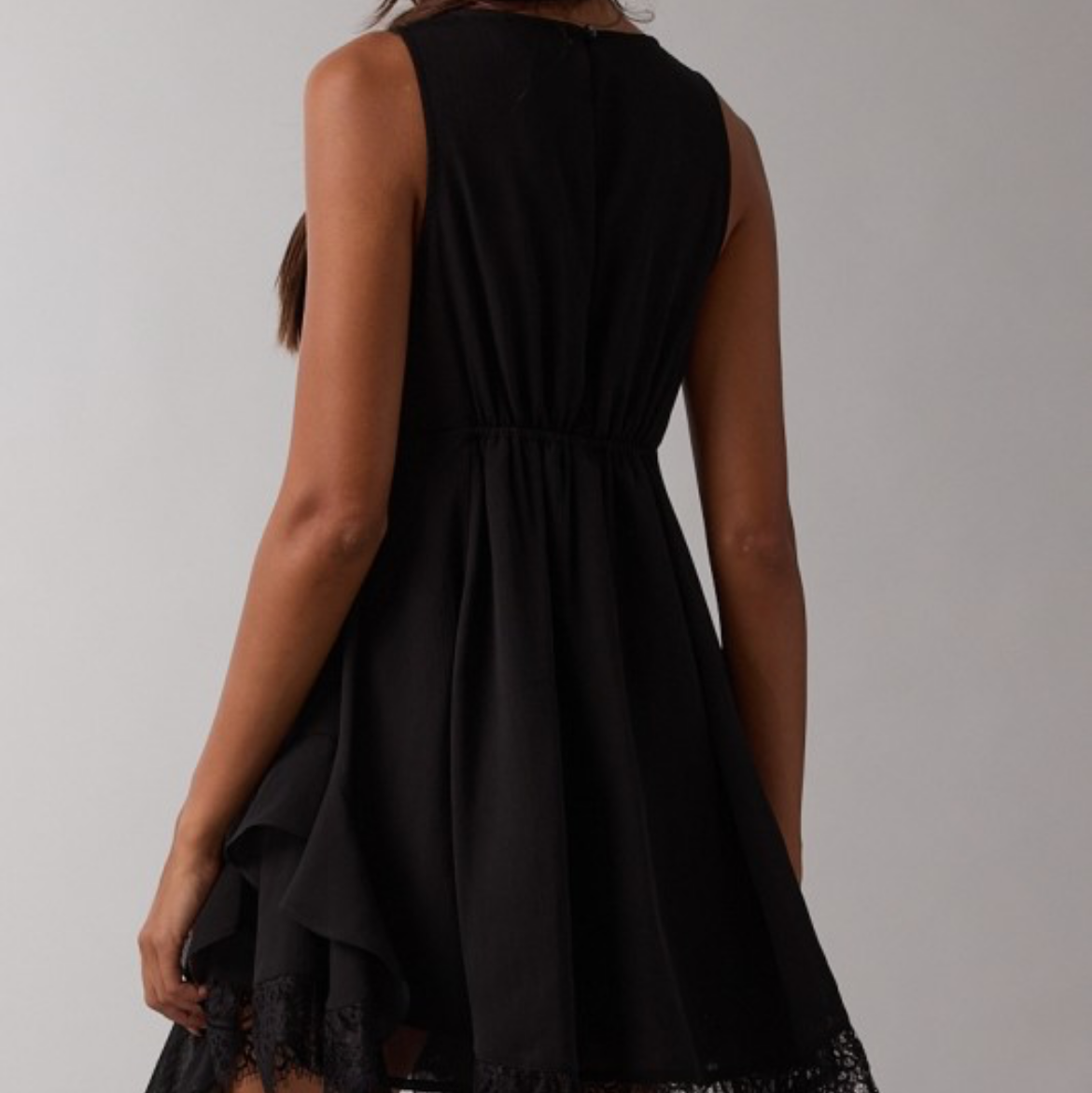 Midnight Lace Mini Dress