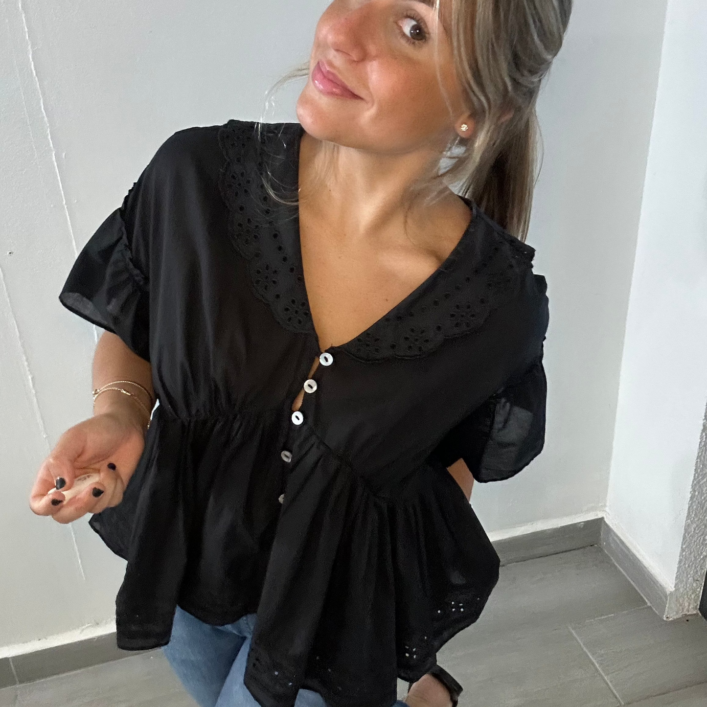 Breezy Collared Blouse