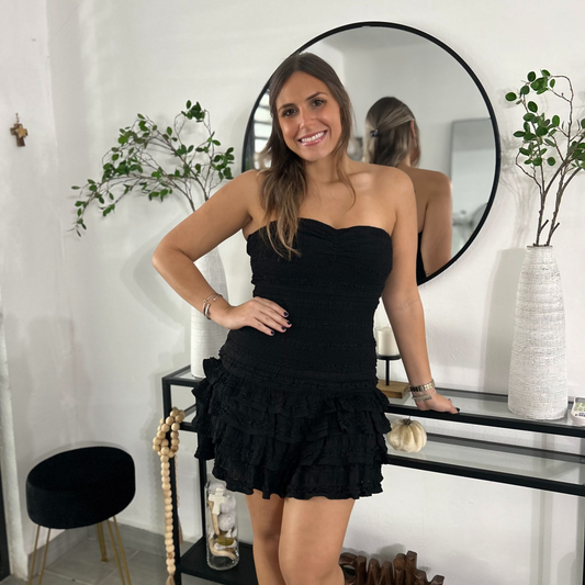 Little Black Romper-Dress