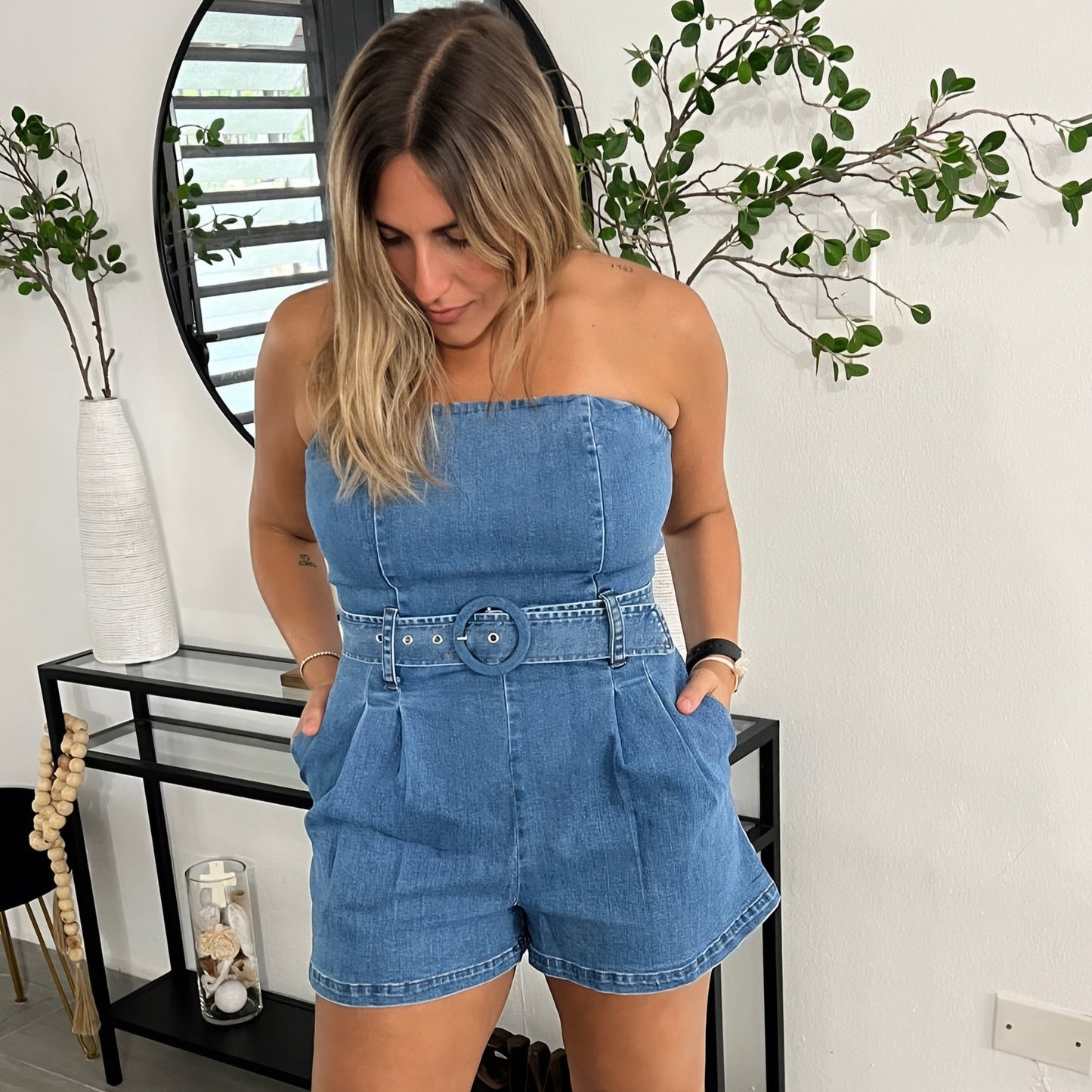 Denim Hour Romper