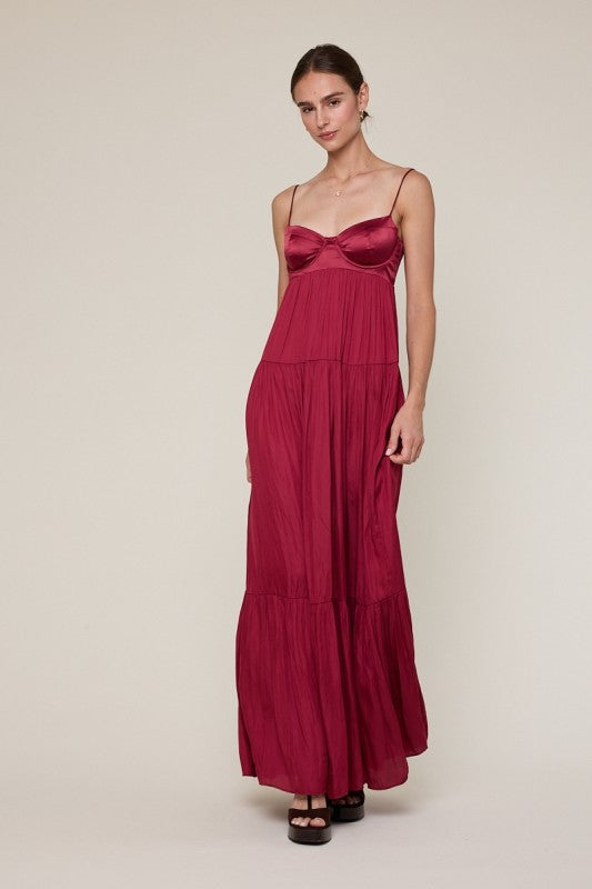Satin Maxi Dress