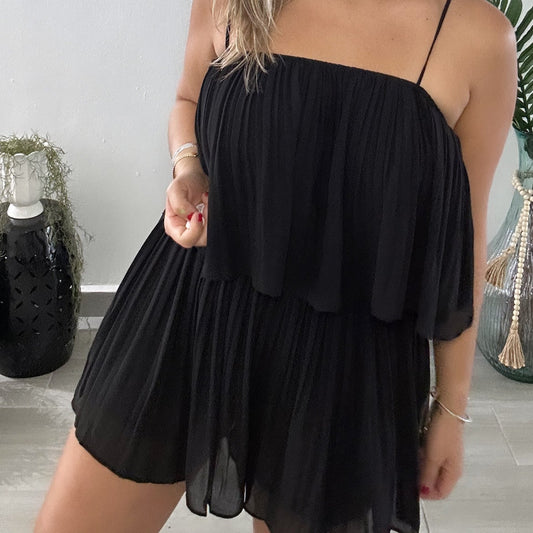 Afterdark Pleated Romper