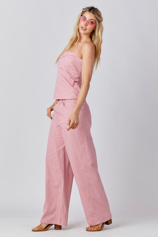 Blush Denim Set