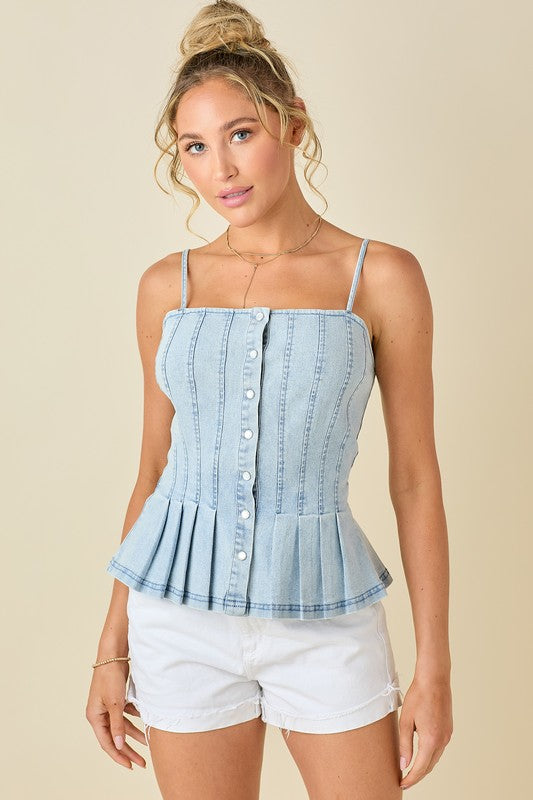 Denim Flare Cami