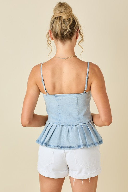 Denim Flare Cami