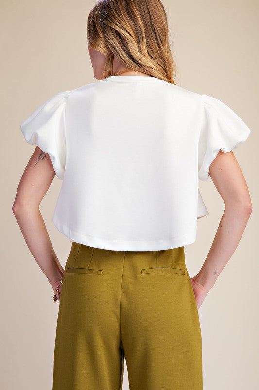 White Puffy Top