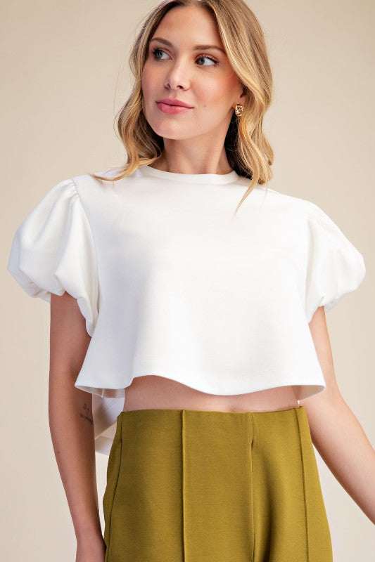 White Puffy Top