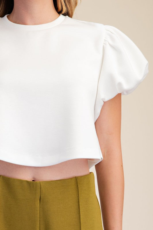White Puffy Top