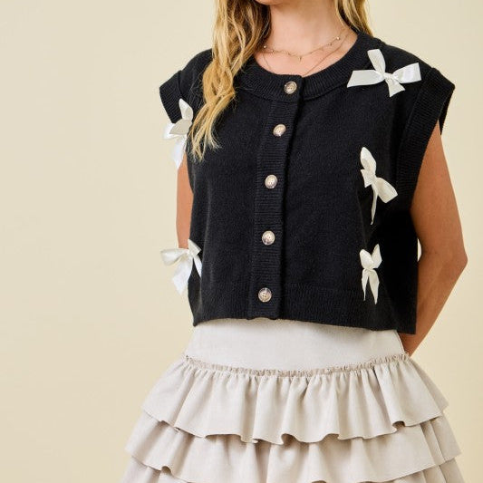 Chic Ribbon Vest