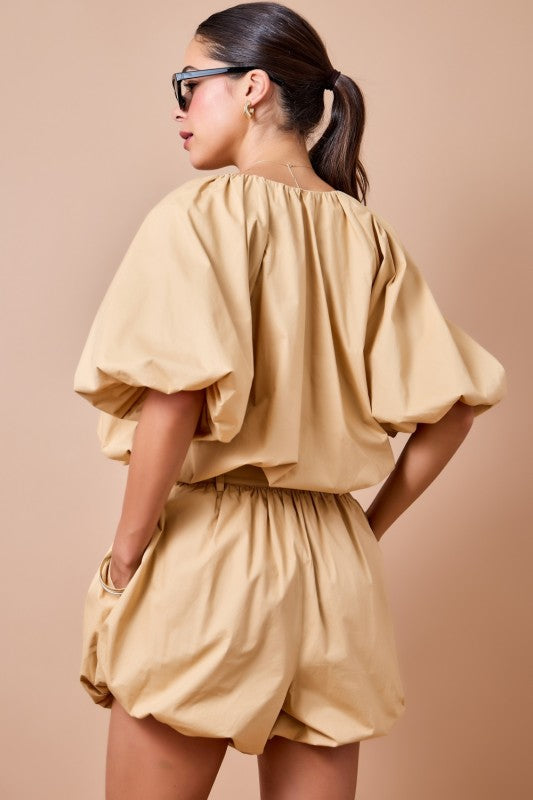Puffy Sleeve Blouse