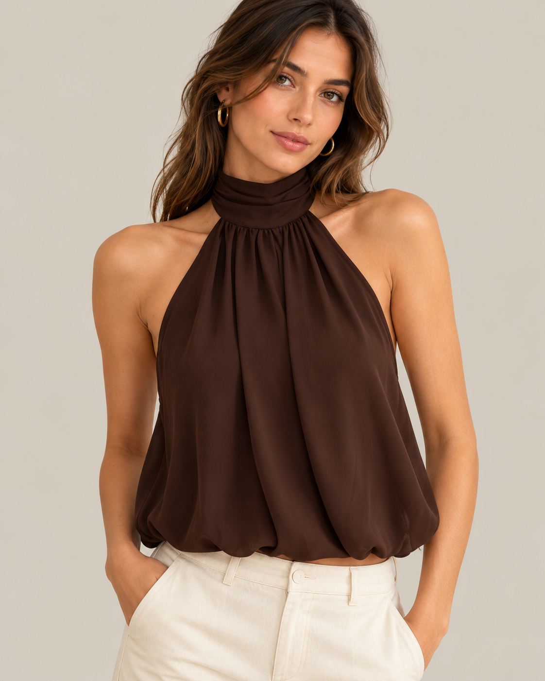 PRE ORDER - High Neck Top - Arrives Oct 5-7
