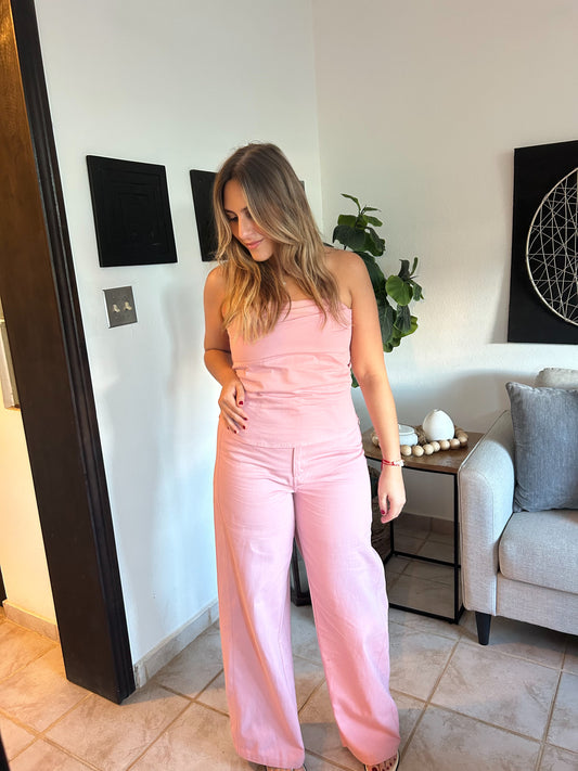 Blush Denim Set