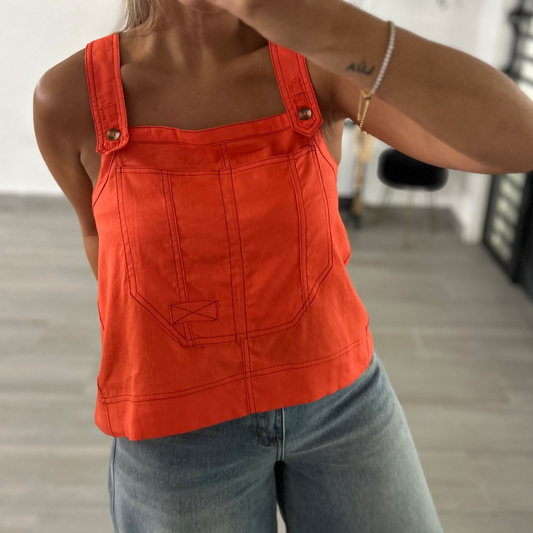 Tomato Overall Top
