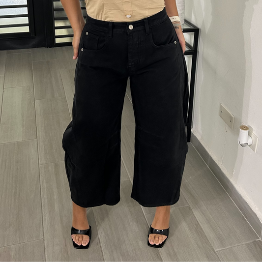 Black Barrel Pants
