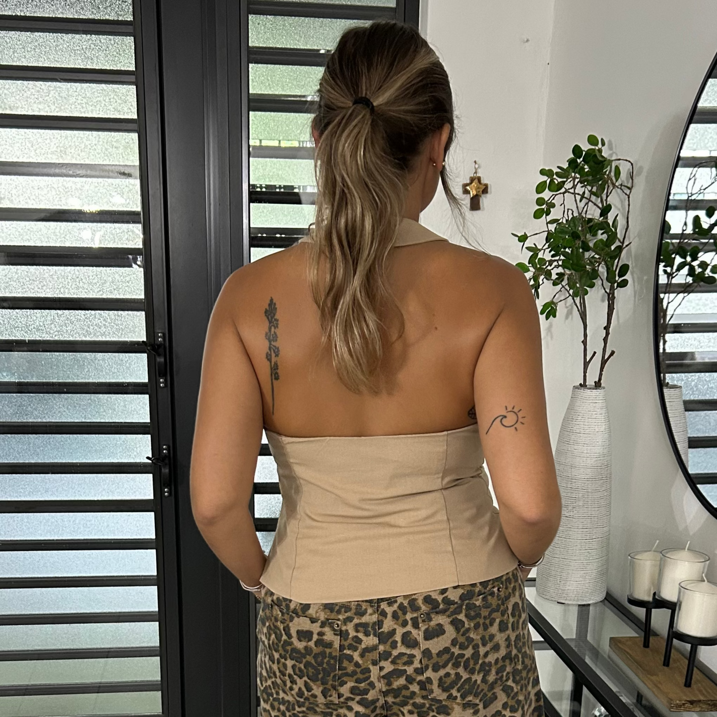 Twist & Button Top