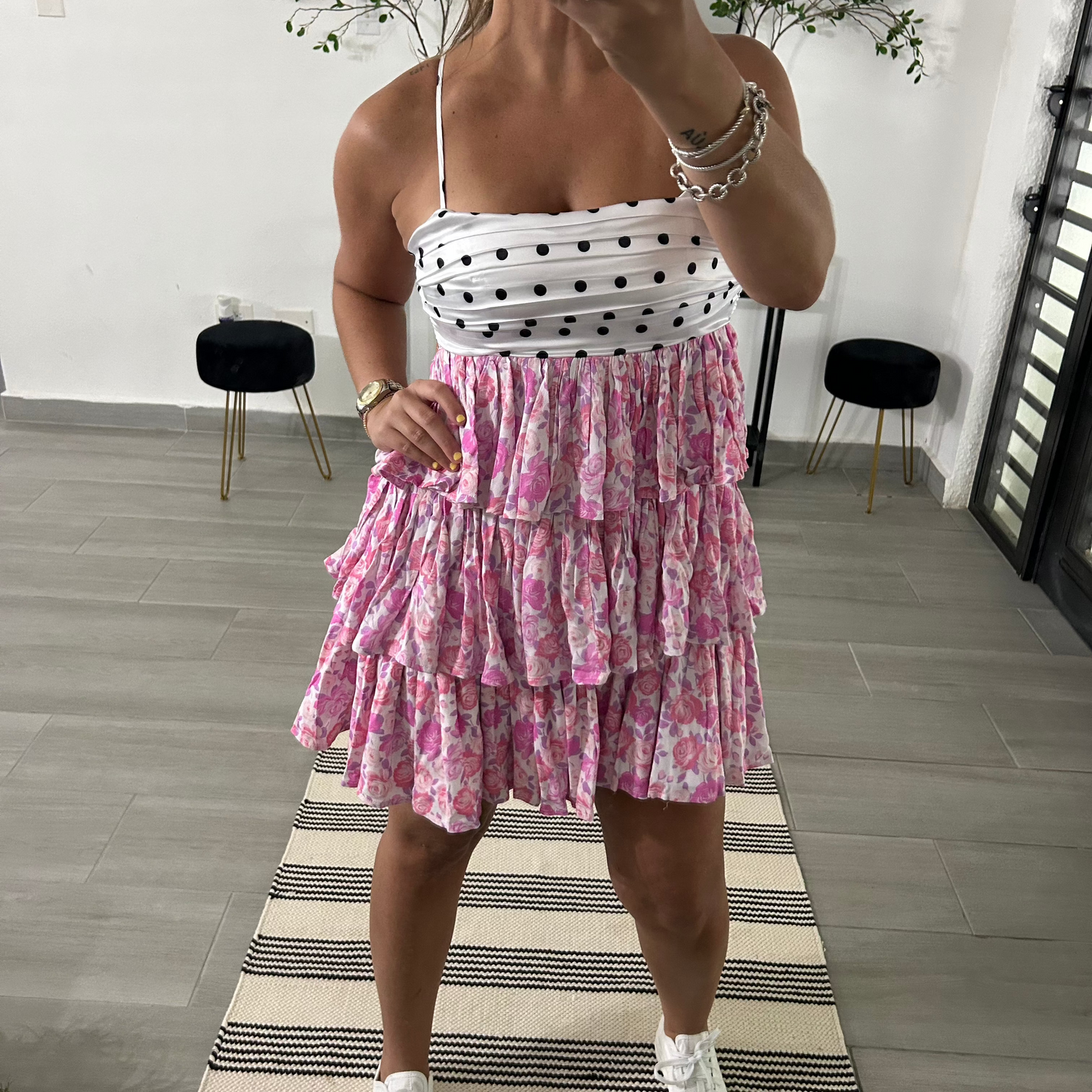 Dot & Bloom Mini Dress