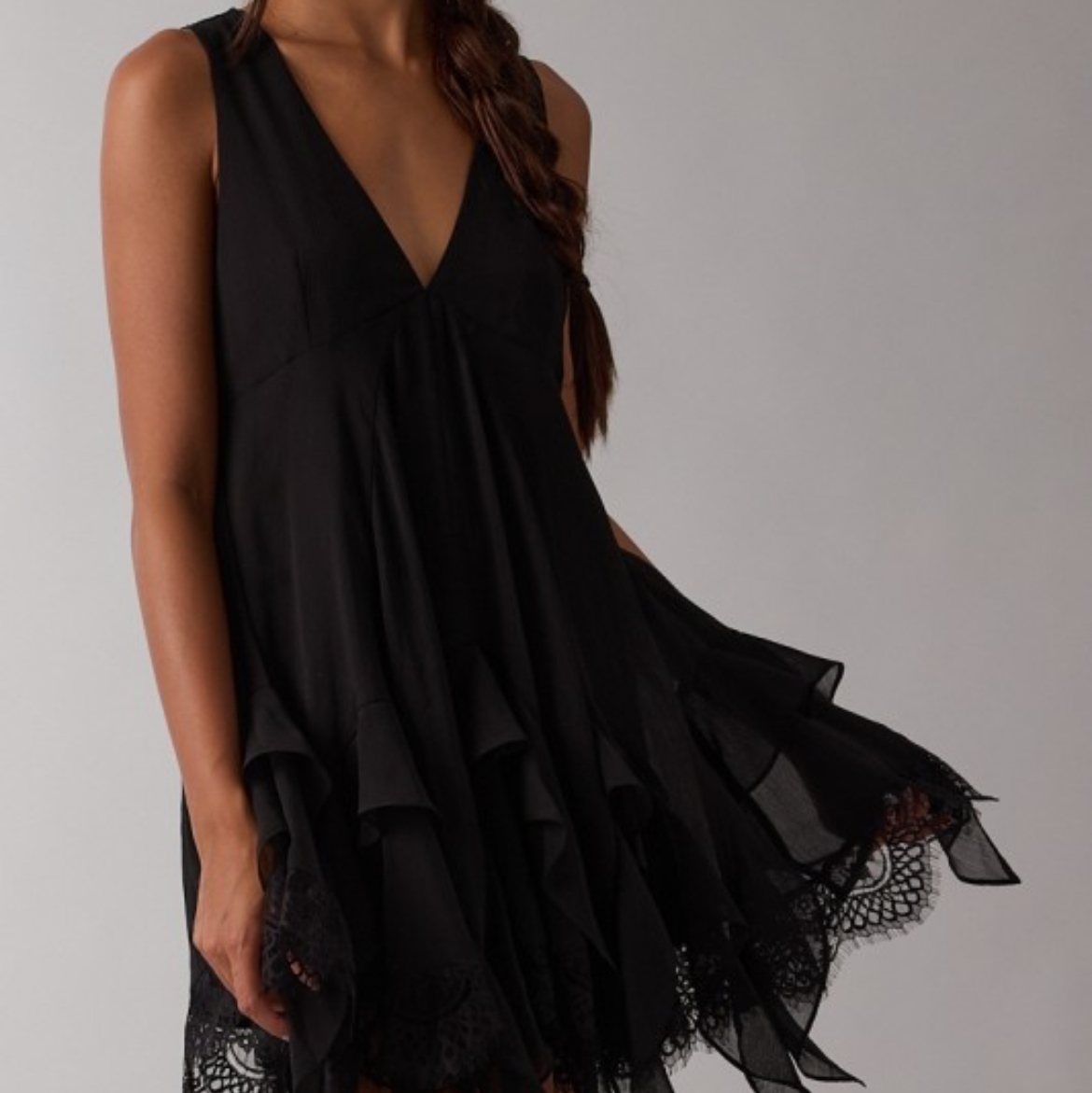 Midnight Lace Mini Dress