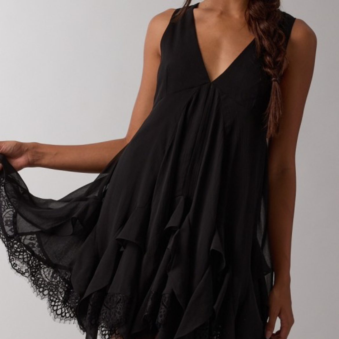 Midnight Lace Mini Dress