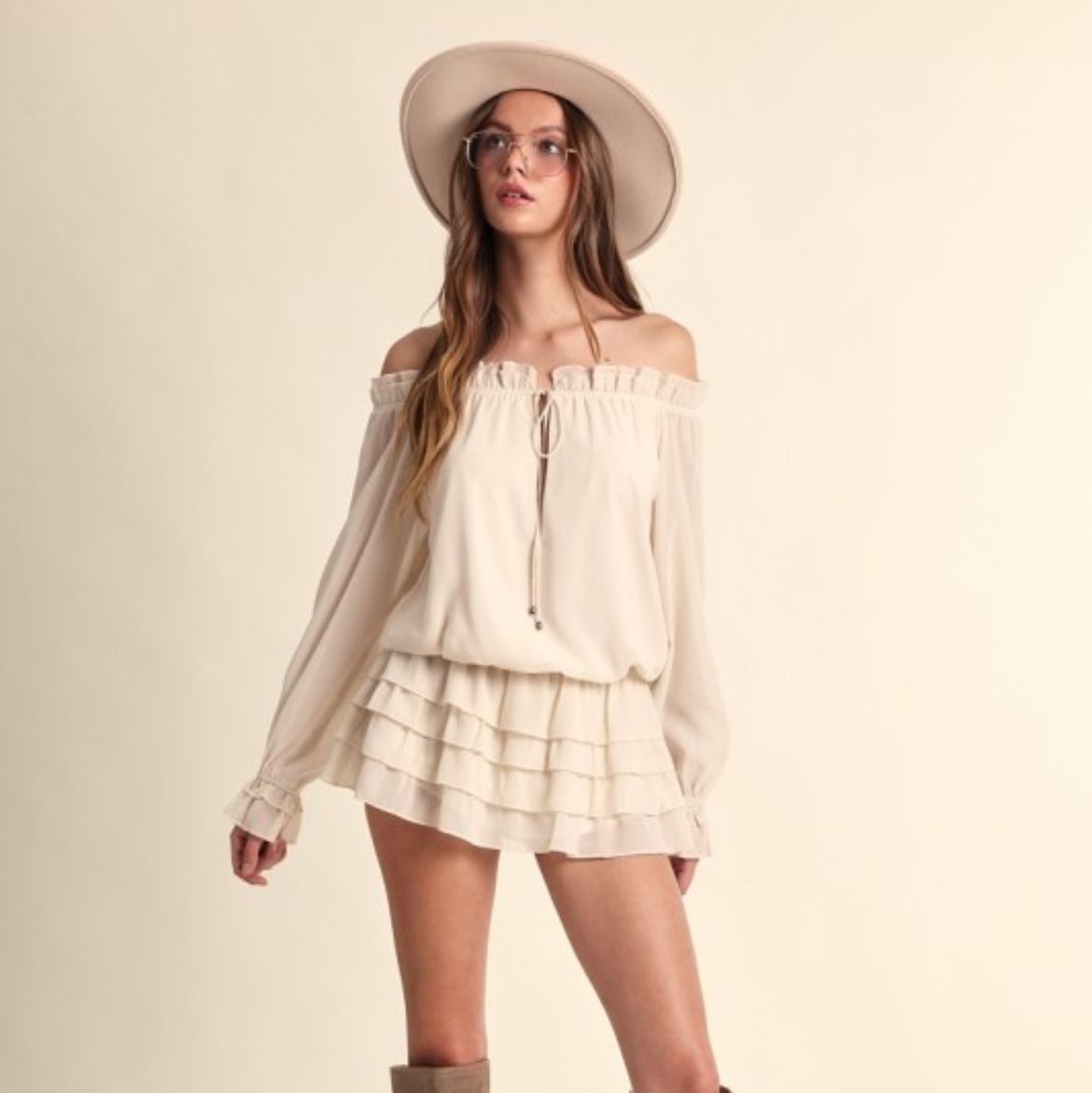 Soft Whisper Romper Dress
