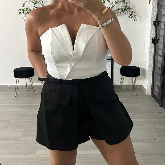 Split Frame Romper