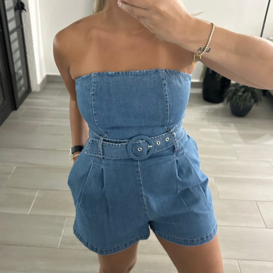 Denim Hour Romper