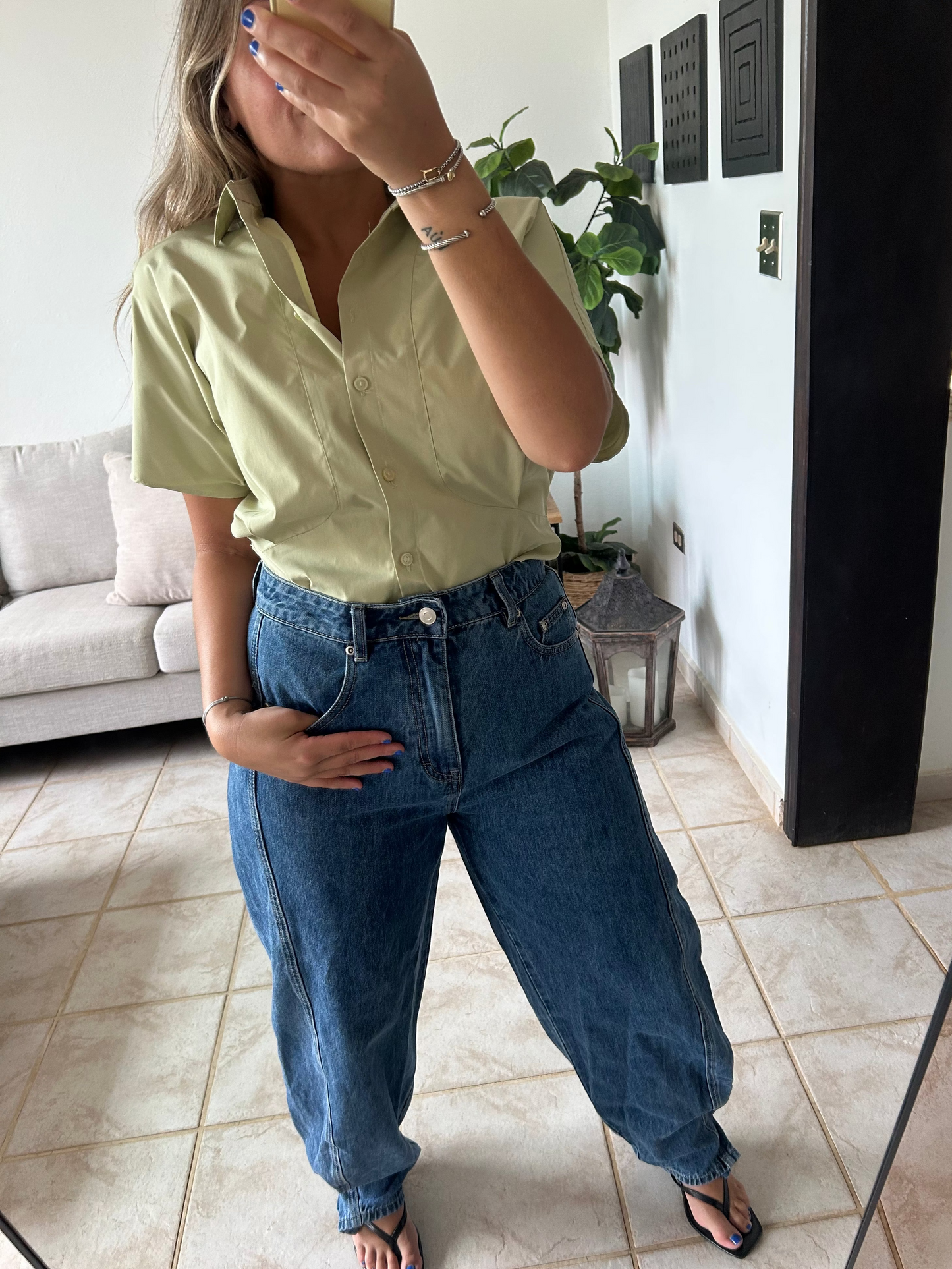 Classy Sage Blouse