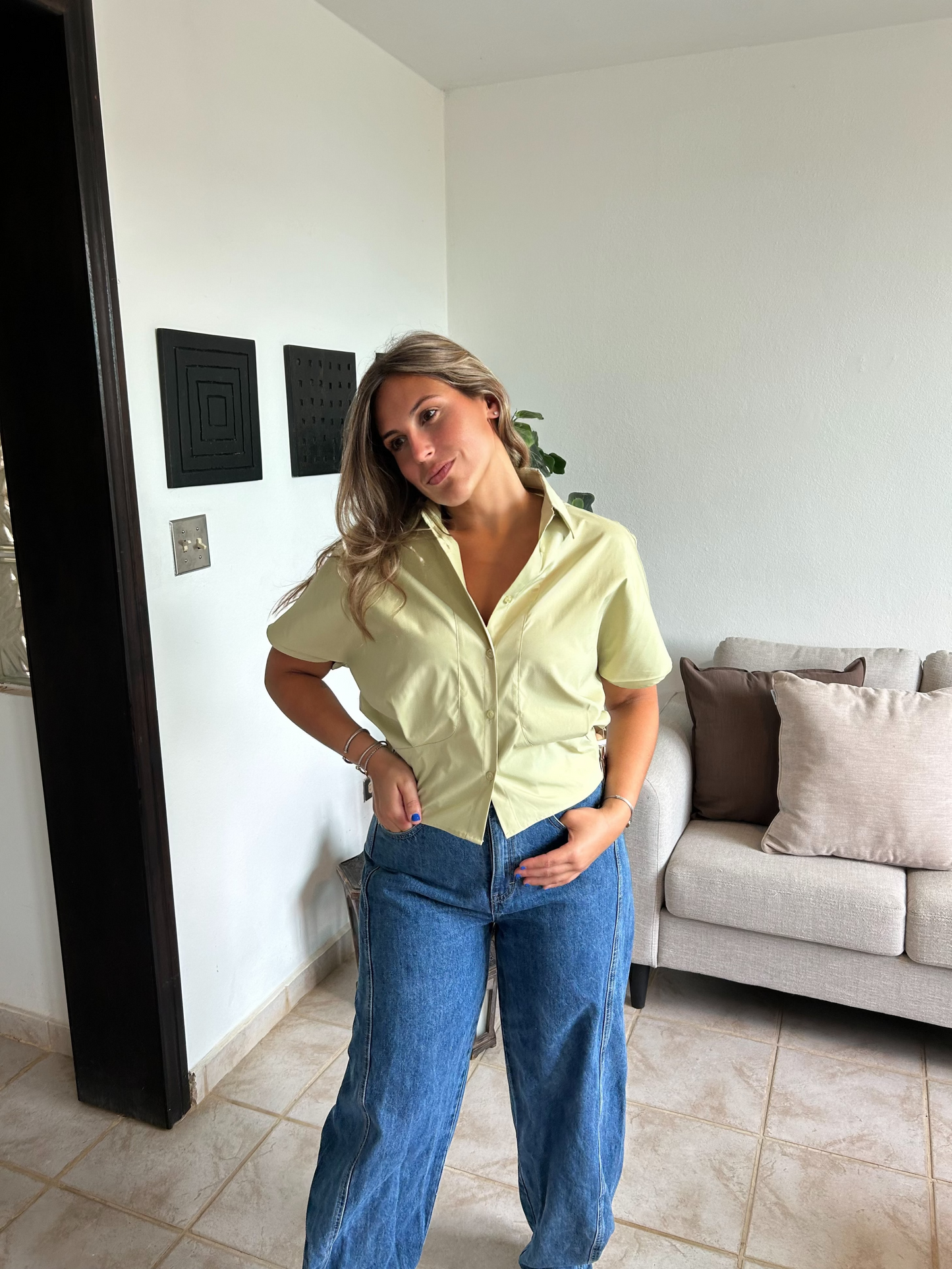 Classy Sage Blouse