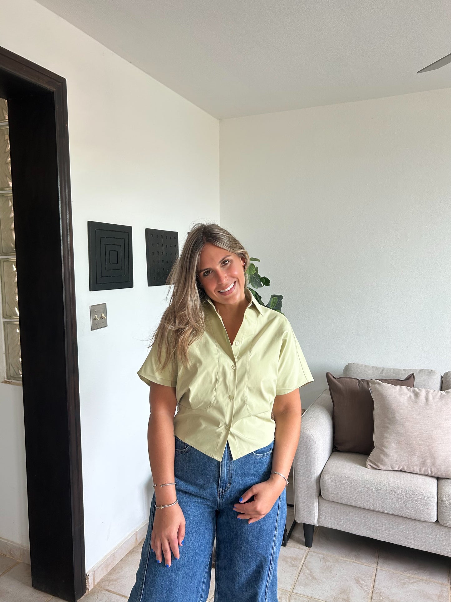 Classy Sage Blouse