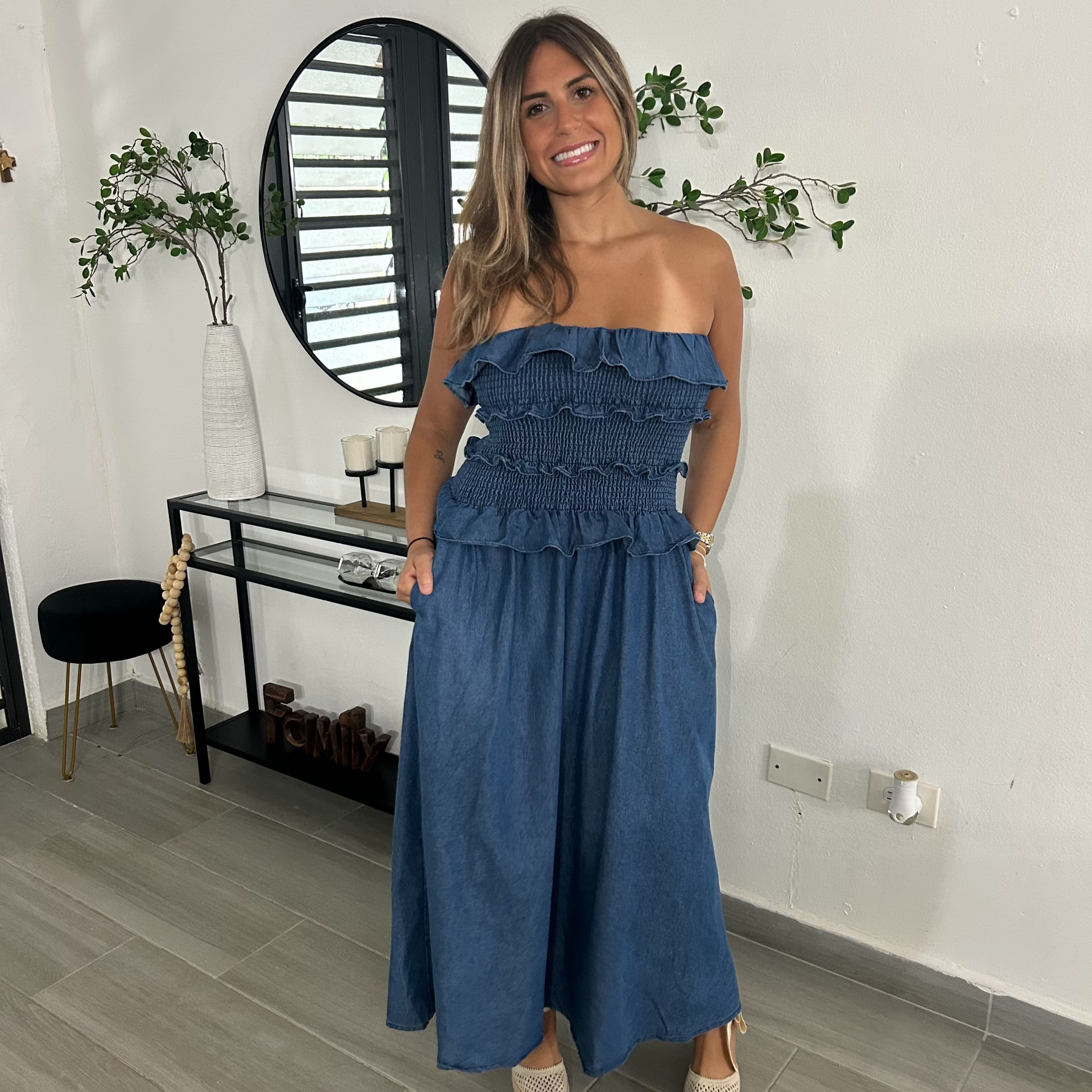 Blue Jean Dress Maia Boutique PR Blue Jean Dress Maia Boutique PR