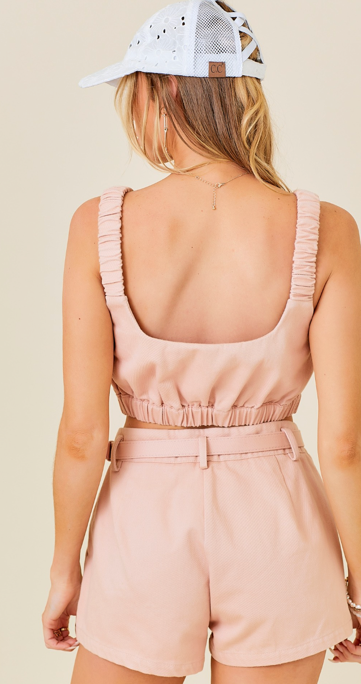 Blush Tailored Set