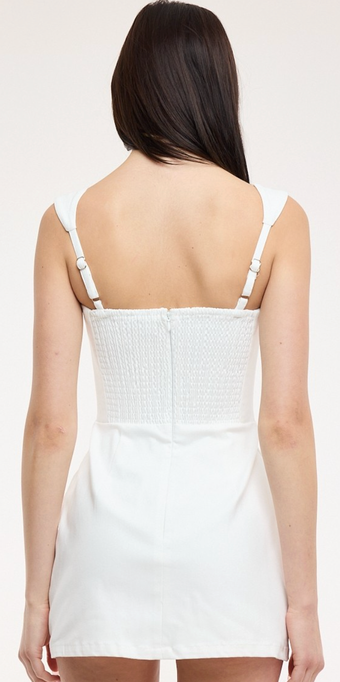 White Denim Mini