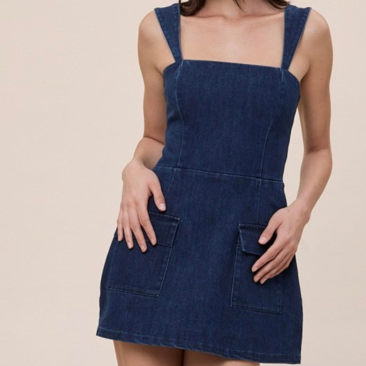 Classic Denim Romper Mini